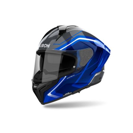 Kask AIROH MATRYX WIDE BLUE GLOSS BLACK L