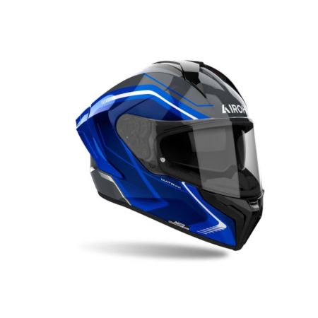 Kask AIROH MATRYX WIDE BLUE GLOSS BLACK L