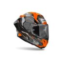 Kask AIROH GP 800 MUST ORANGE GLOSS BLACK M