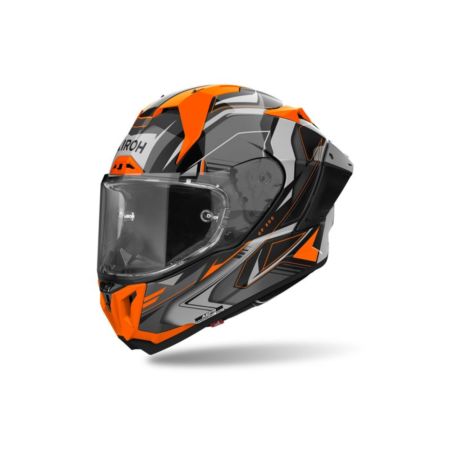Kask AIROH GP 800 MUST ORANGE GLOSS BLACK L