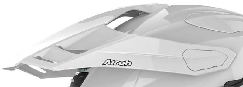 AIROH COMMANDER peak Color WHITE GLOSS