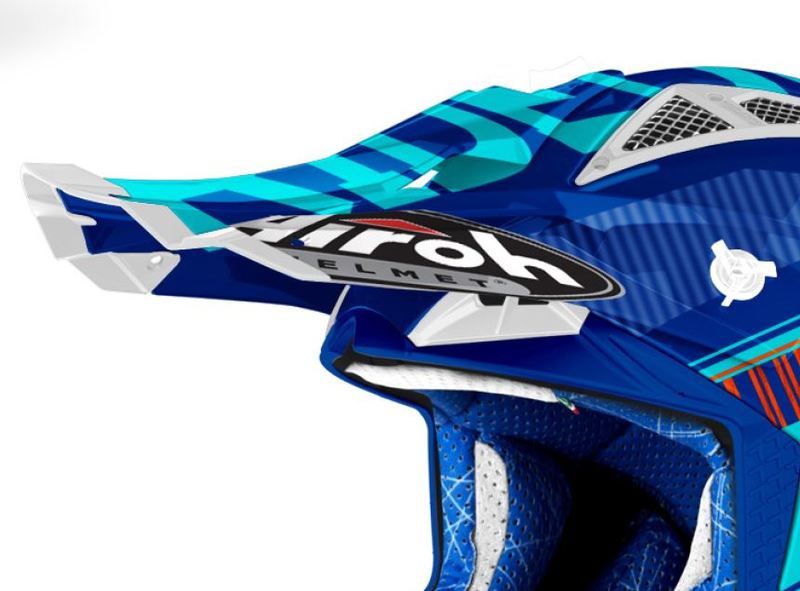 AIROH AVIATOR 2.3 Peak Novak chrome azure