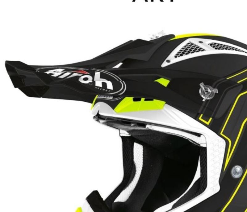 AIROH AVIATOR Ace Peak Art BLACK MATT