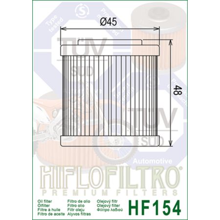 Filtr oleju HF154