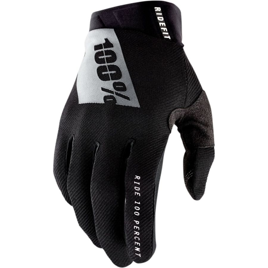 Rękawiczki 100% ridefit black czarny L