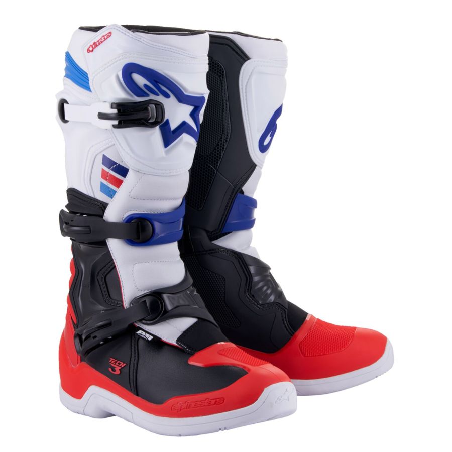 Buty ALPINESTARS tech3 wt/rd/bl r. 10 (44,5)