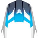 Daszek kasku THOR FLEET STORM WHT/NV biały XS-M