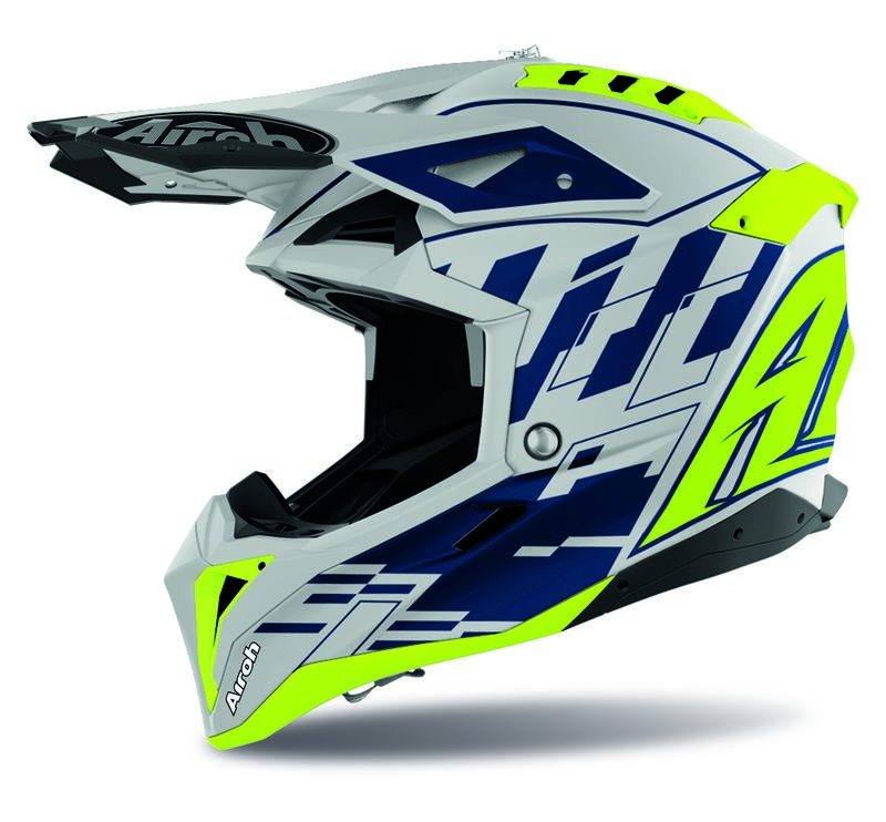 Kask AIROH AVIATOR 3 RAMPAGE BLUE GLOSS XL