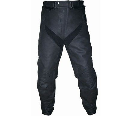 Spodnie skórzane REBELHORN side black rozm. 52