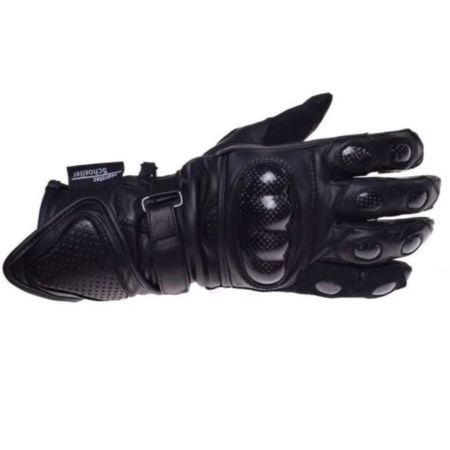 Rękawice skórzane kevlar black S