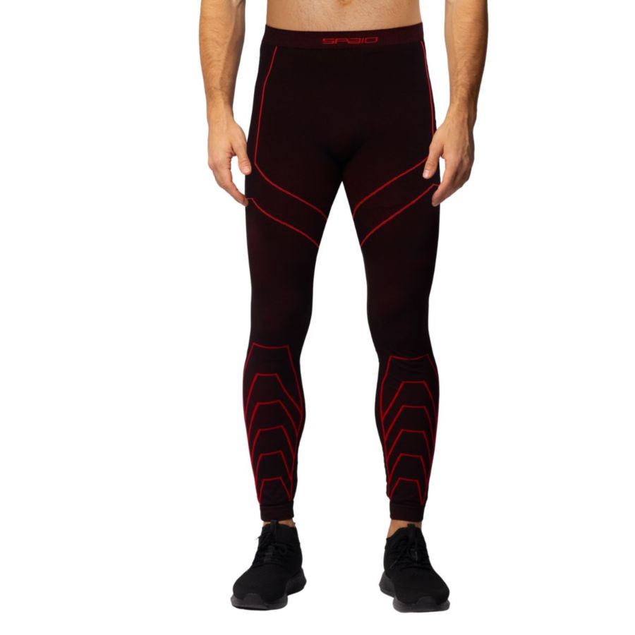 Legginsy termoaktywne męskie SPAIO rapid l bk/red