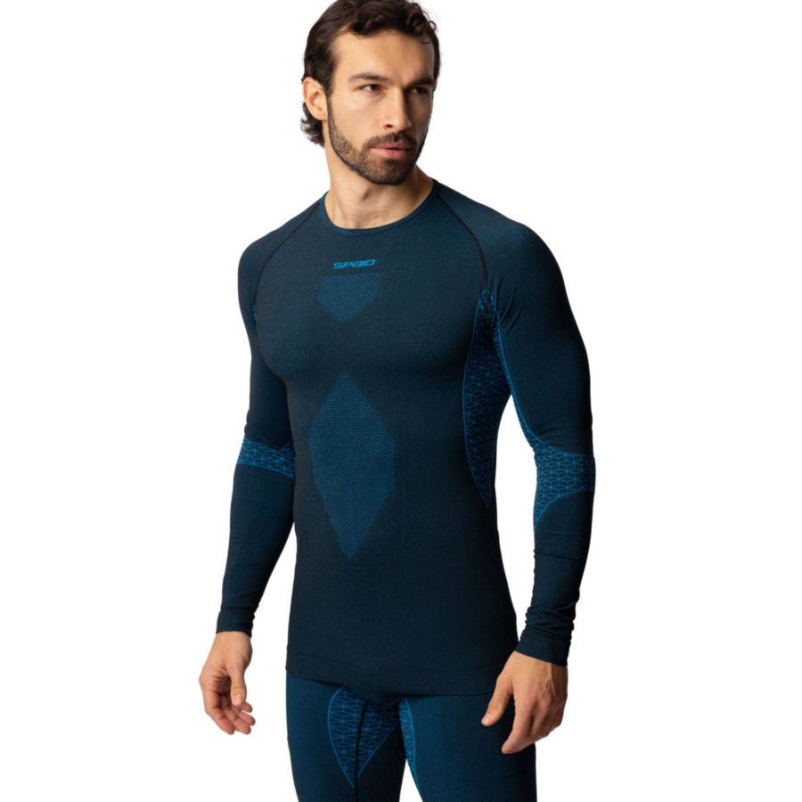 Koszulka termoaktywna męska SPAIO breeze 2XL bk/bl