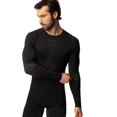 Koszulka termoaktywna męska SPAIO breeze 2XL bk/gy