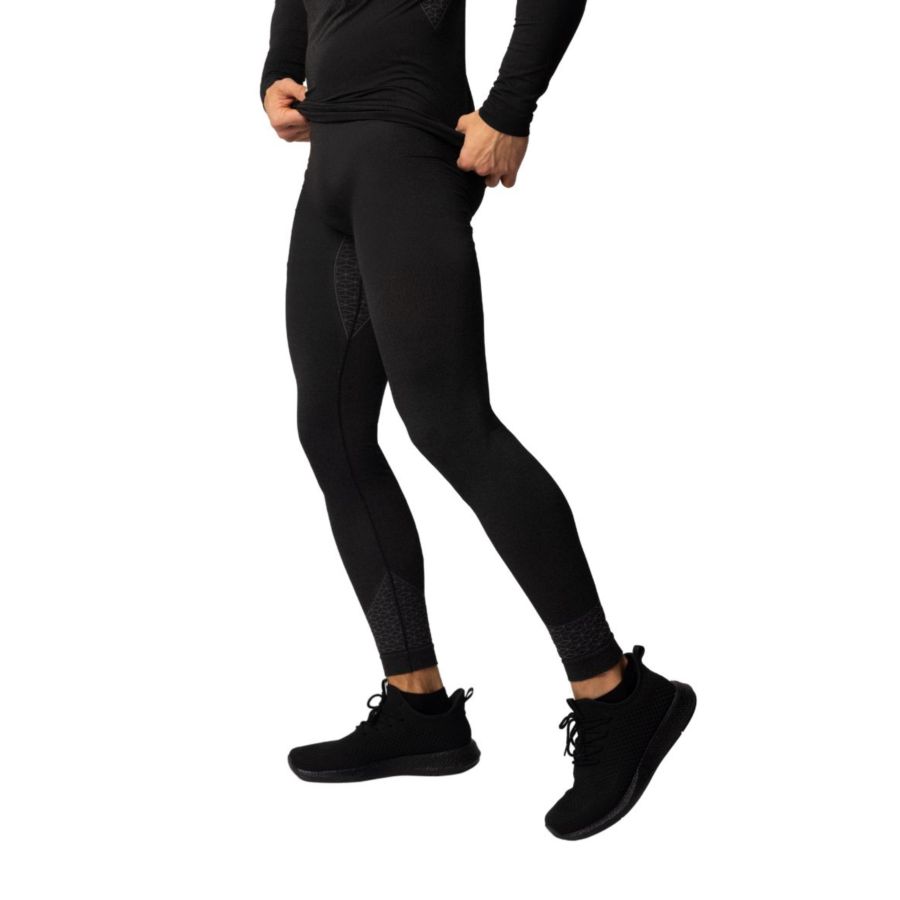 Legginsy termoaktywne męskie SPAIO breeze l bk/gy
