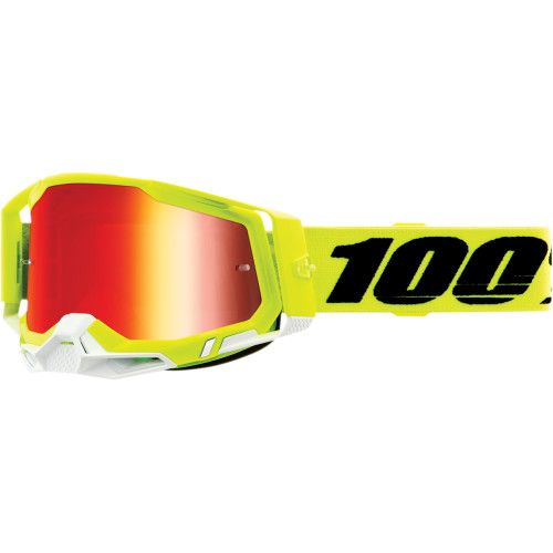 Gogle 100% racecraft 2 yellow mirror red