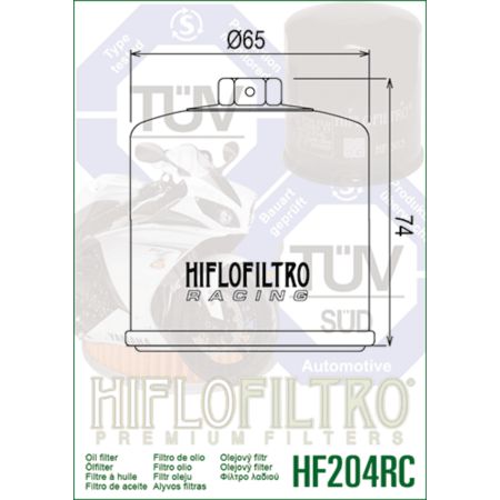 Filtr oleju HF204 racing rc