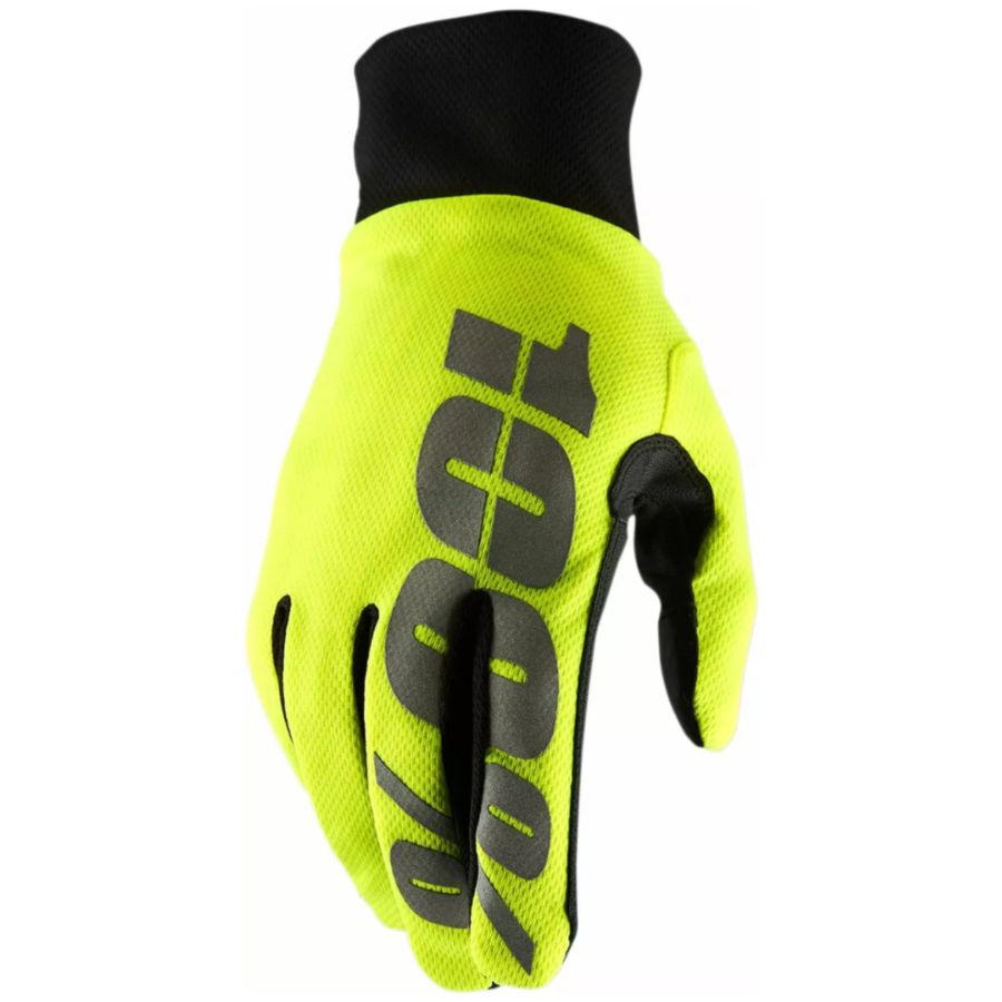 Rękawiczki 100% hydromatic neon yellow wp S Rękawiczki 100% hydromatic neon yellow wp S