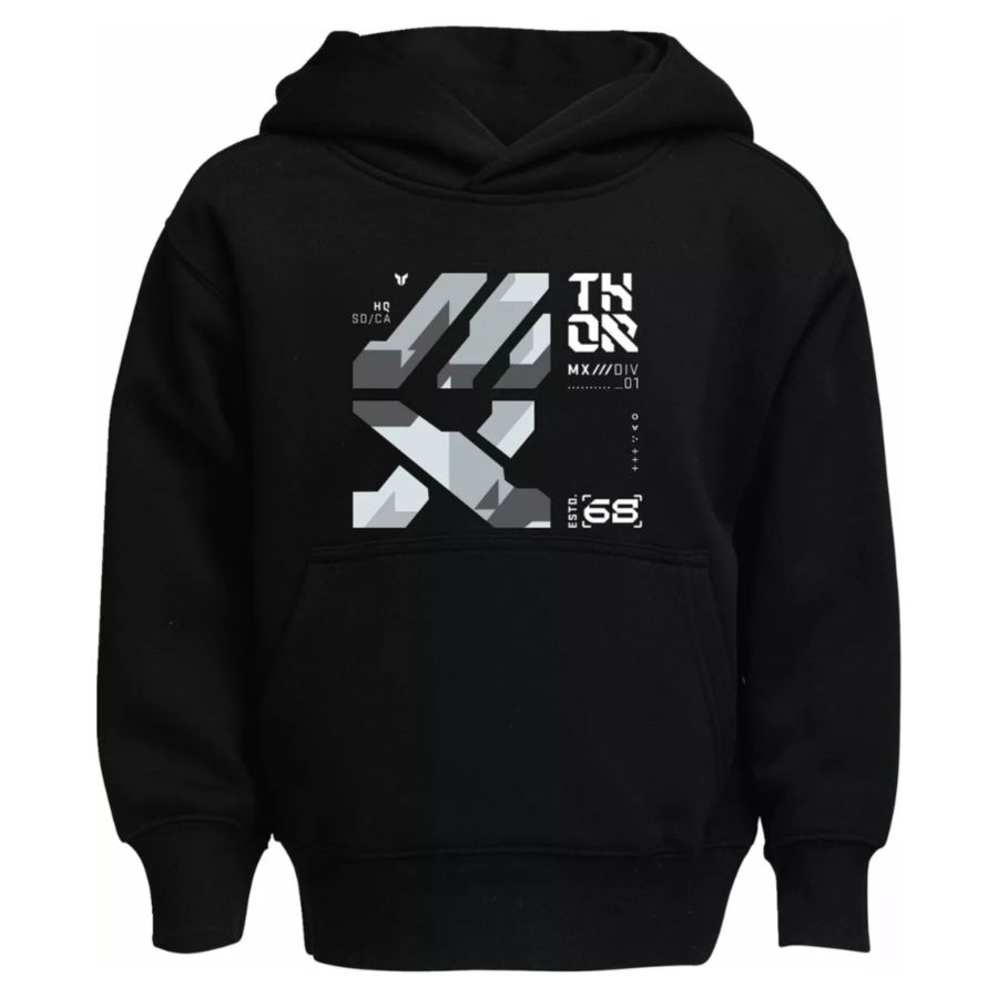 Bluza casual THOR youth forge black S