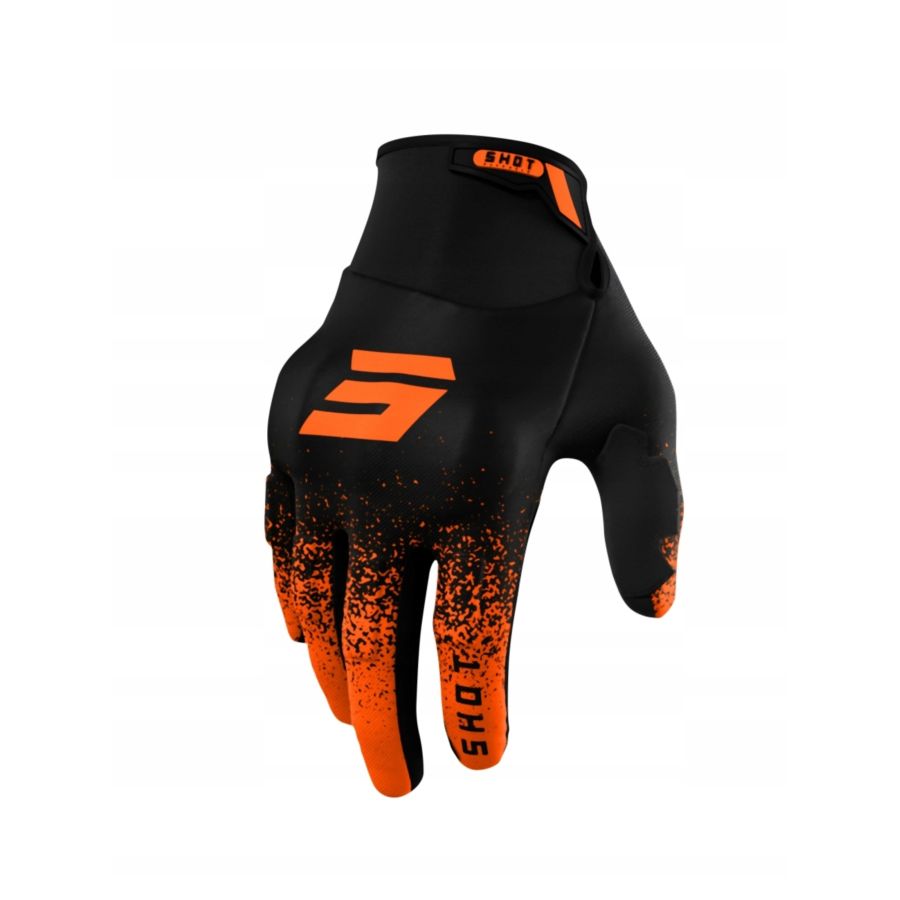 Rękawiczki SHOT drift edge orange 9/m