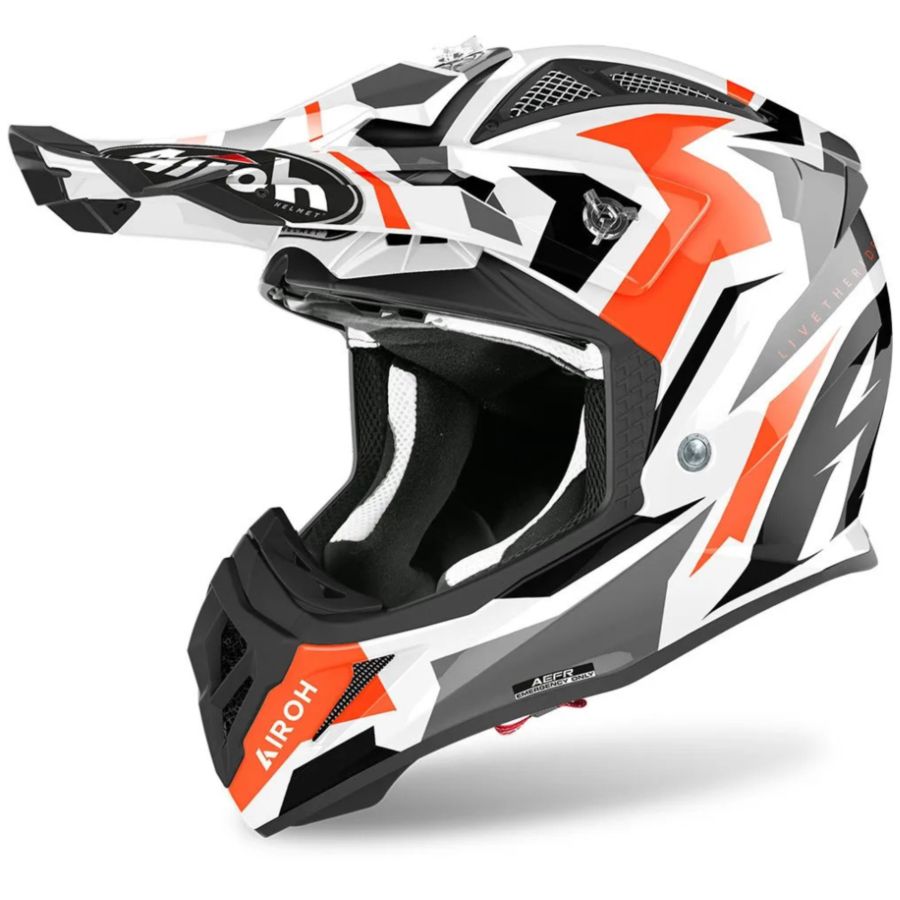 Kask AIROH AVIATOR Ace Swoop ORANGE GLOSS XL