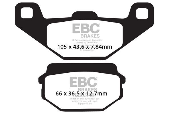 Klocki hamulcowe EBC FA SYM HUSKY 125