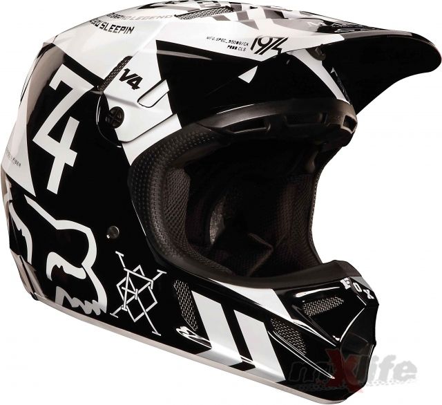 Kask FOX v-4 machina black rozm. XS