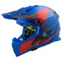 Kask LS2 MX437 fast evo alpha matt blue 2XS