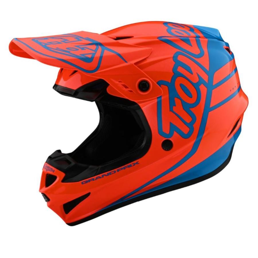 Kask TROY LEE DESIGNS orange/cyan M
