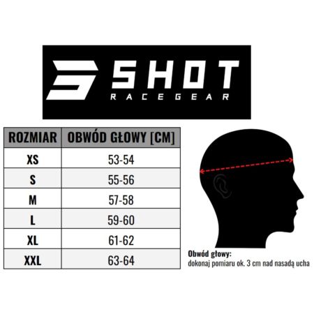 Kask SHOT furious roll black orange matt XS