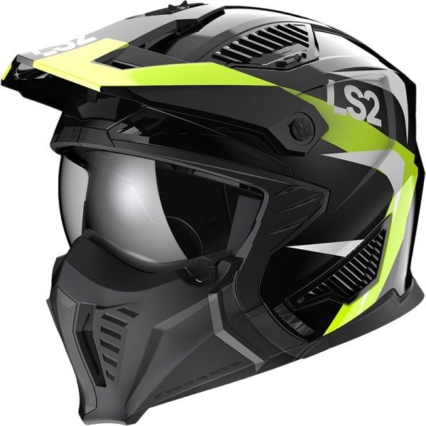 Kask LS2 OF606 drifter triality h-v yellow-06 XS