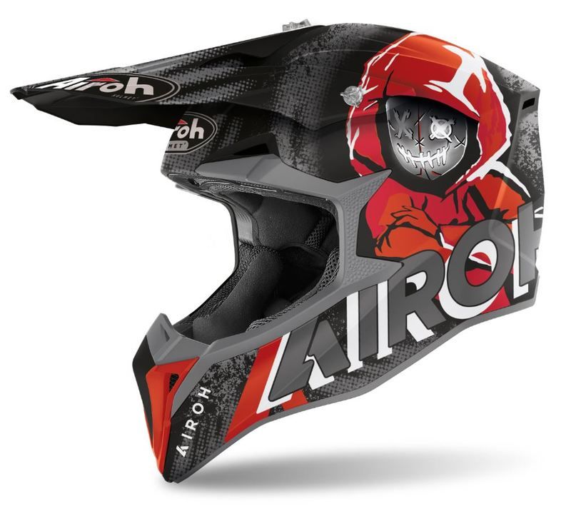 Kask AIROH WRAAP Alien RED MATT 2XL