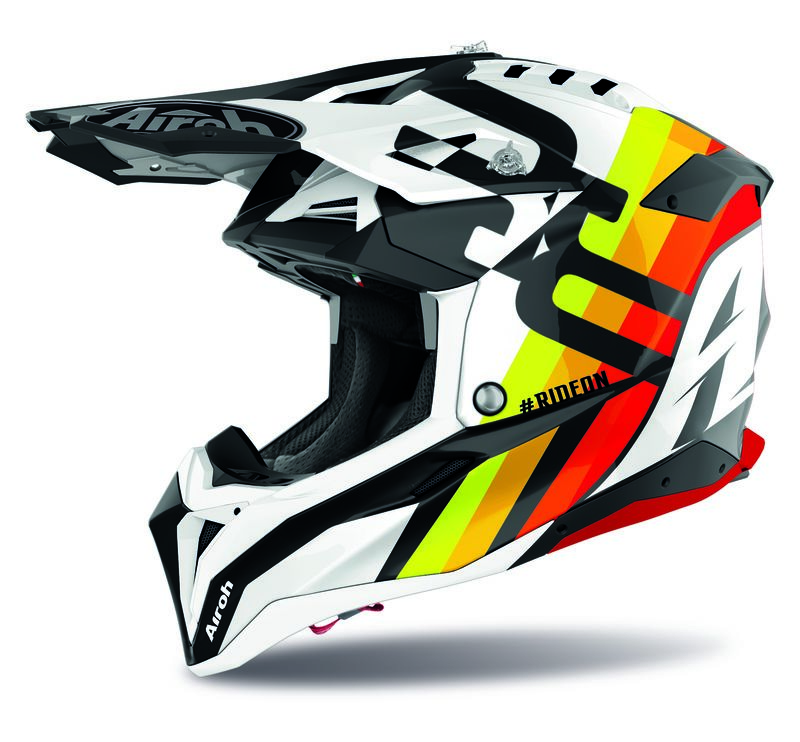 Kask AIROH AVIATOR 3 RAINBOW WHITE GLOSS M