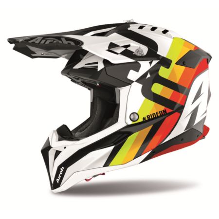 Kask AIROH AVIATOR 3 RAINBOW WHITE GLOSS M