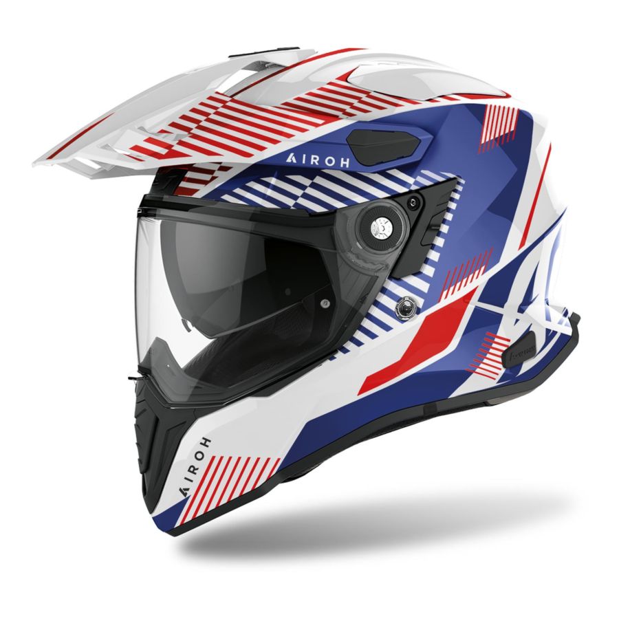 Kask AIROH COMMANDER Boost WHITE/BLUE GLOSS L