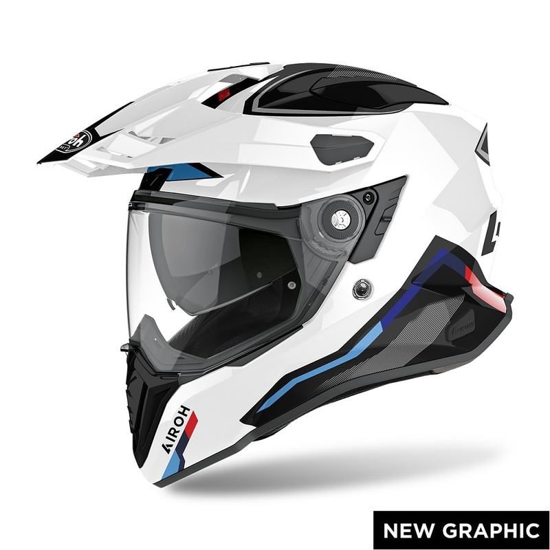 Kask AIROH COMMANDER Factor WHITE GLOSS L