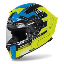Kask AIROH GP 550 S Challenge BLUE/YELLOW MATT L