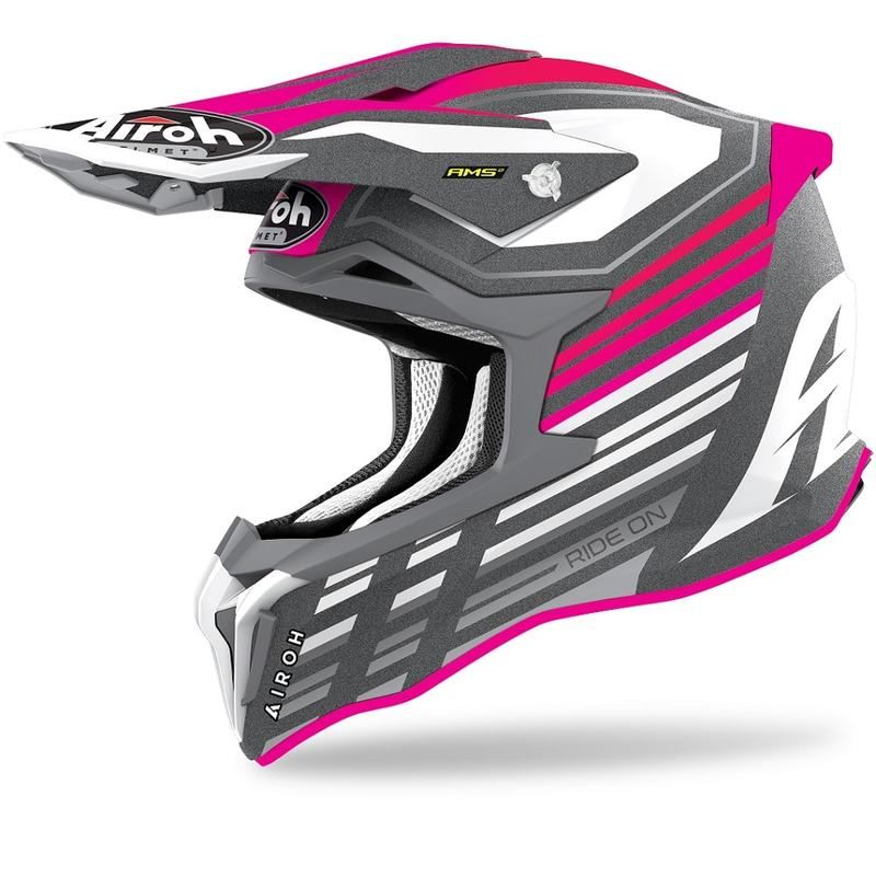 Kask AIROH STRYCKER Shaded PINK MATT L