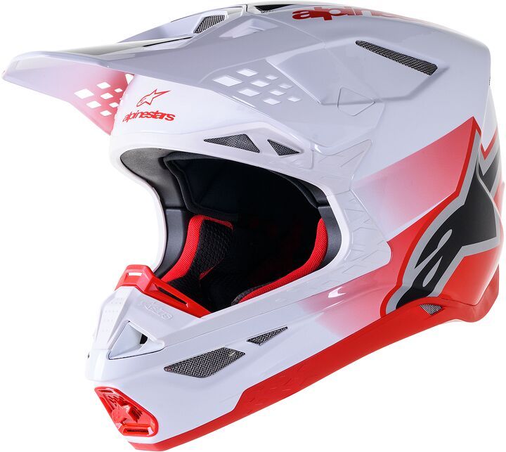 Kask ALPINESTARS sm10 unit rd/wt l