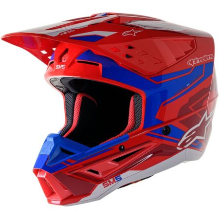 Kask ALPINESTARS sm5 act2 red/bl l