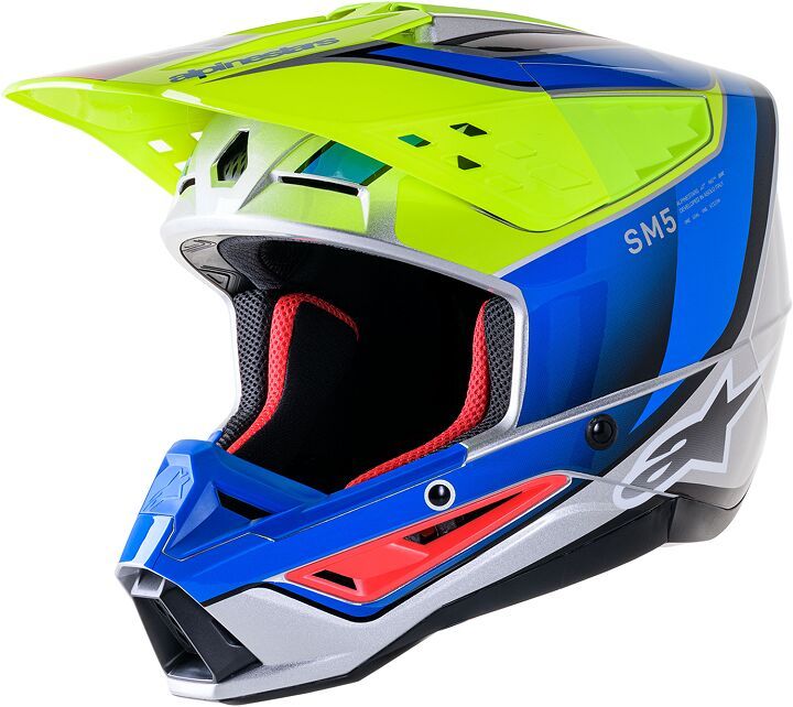 Kask ALPINESTARS sm5 sail ylw/bl 2xl