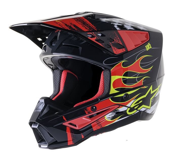 Kask ALPINESTARS sm5 rash red/g 2xl