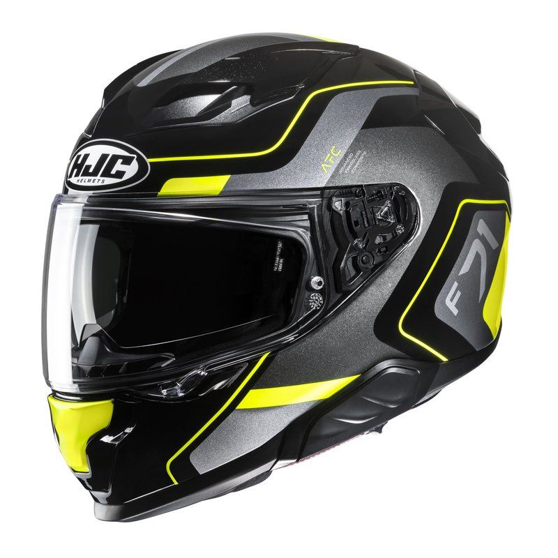 Kask HJC f71 arcan mc3h czarny/fluo żółty 2xl