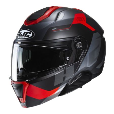 Kask HJC i91 carst mc1sf czarno-czerwony 2xl