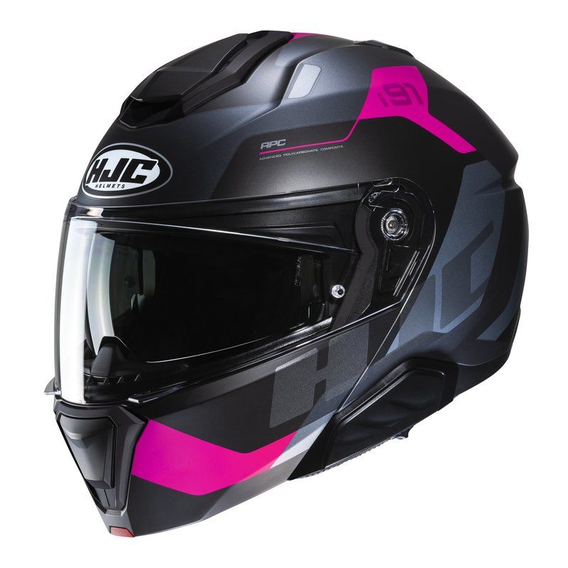 Kask HJC i91 carst mc8sf czarno/różowy s
