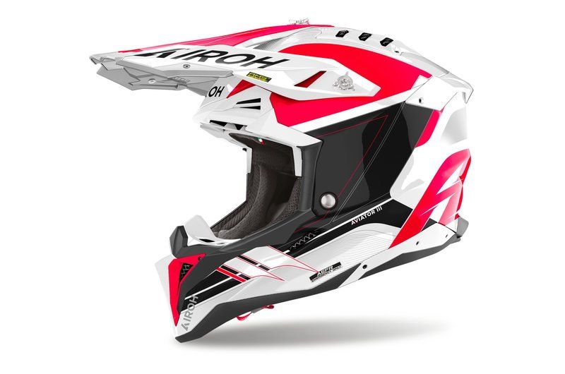 Kask AIROH AVIATOR 3 SABRE CZERWONY 2XL