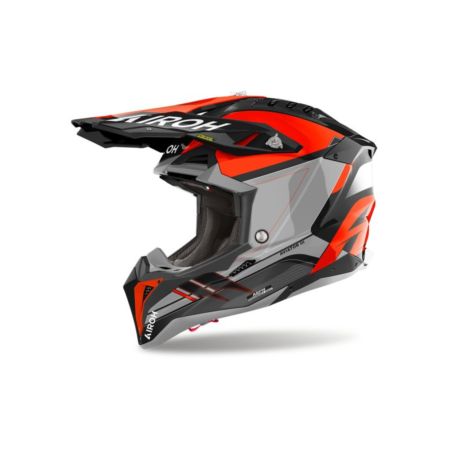 Kask AIROH AVIATOR 3 SABRE POMARAŃCZOWY 2XL