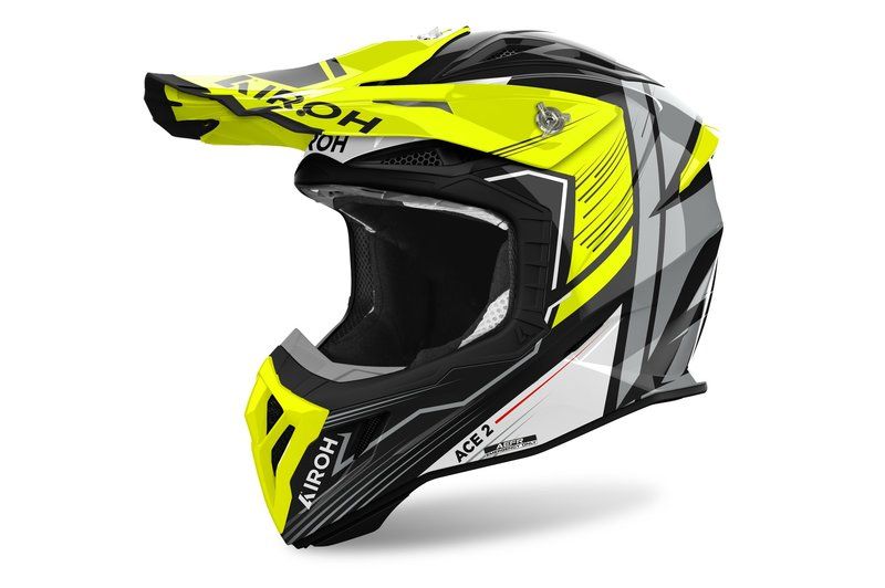 Kask AIROH AVIATOR Ace 2 ENGINE YELLOW GLOSS L