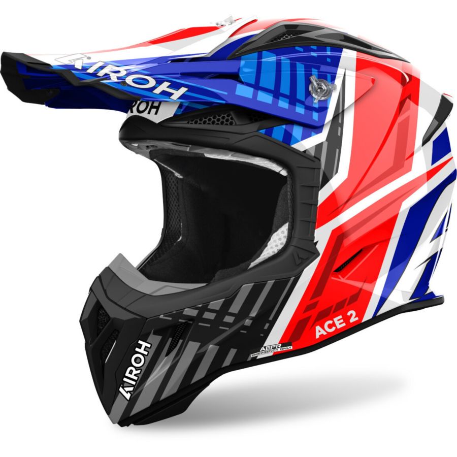 Kask AIROH AVIATOR Ace 2 PROUD BLUE/RED GLOSS L