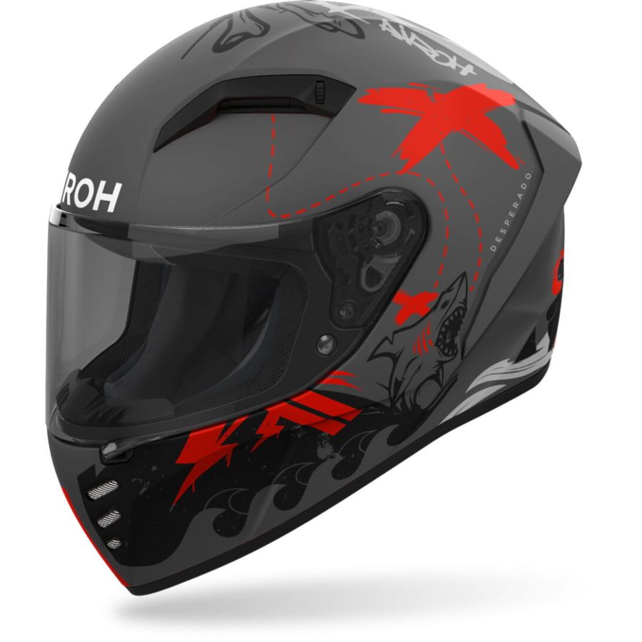Kask AIROH CONNOR DESPERADO ORANGE MATT L
