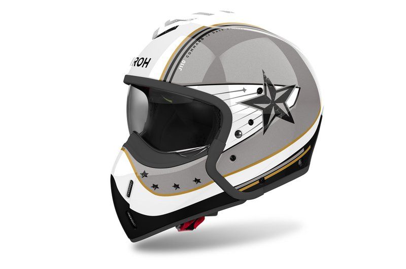 Kask AIROH J 110 COMMAND ZŁOTY BROKAT XXL